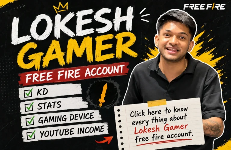 Lokesh Gamer UID: His Real Free Fire ID, Stats & Career