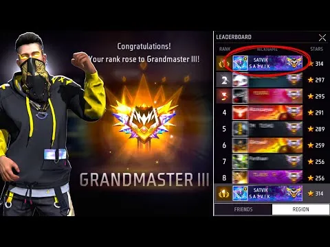 Satvik Uid In Free Fire Max