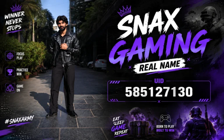 Snax Gaming Real Name